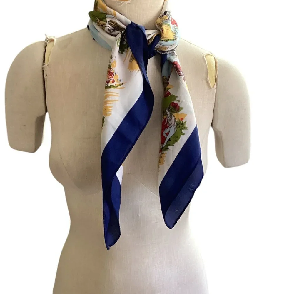 J.‎ Mico Sancho Paris Square Famous City Landmarks Travel Scarf 45C